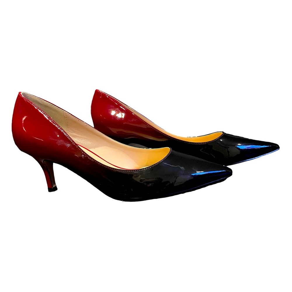 Joy In Love size 7.5 Red to Black fade heels